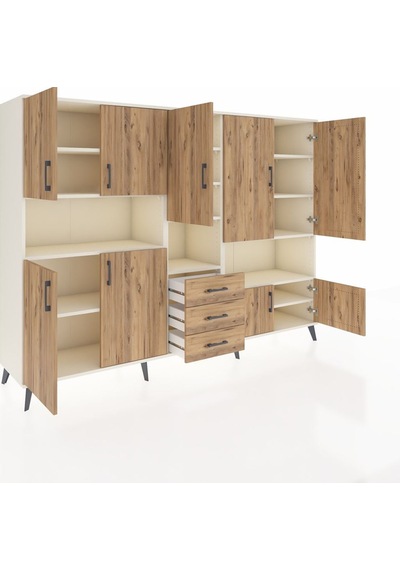 Hyperion Dolap 13 Raflı 3 Çekmeceli 9 Kapaklı 220x44x163 Aytaşı-çam Atlas Çam - Aytası Hyperion Dolap 13 Raflı 3 Çekmeceli 9 Kapaklı 220x44x163 Aytaşı-çam Atlas Çam - Aytası