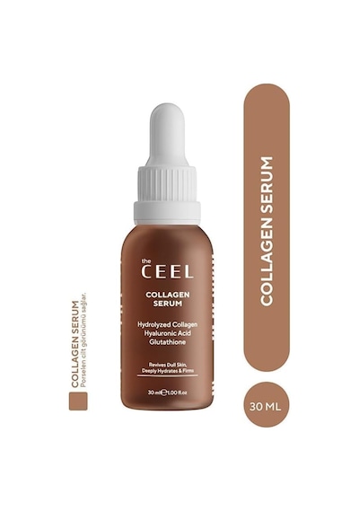 Kolajen Serum 30 Ml - Hidrolize Kolajen, Hyaluronik Asit Ve Glutatyon İçeren Nemlendirici & Dolgun Görünüm Destekleyici Yüz Serumu, Tüm Cilt Tipleri