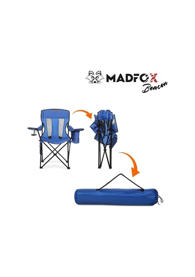 Madfox Beacon Katlanır Kamp Sandalyesi Koyu Mavi