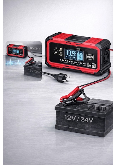 Auhma Aoc22 Akü Şarj Ve Onarım Cihazı - 12v 15a-24v 8a Otomatik Seçim Dijital Ekran