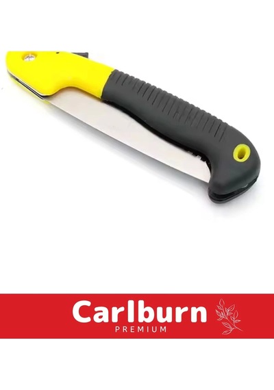 Premium Paslanmaz Çelik Dayanıklı Döner Saplı Ergonomik 180 Mm Katlanır Budama Testeresi Çakı Tipi