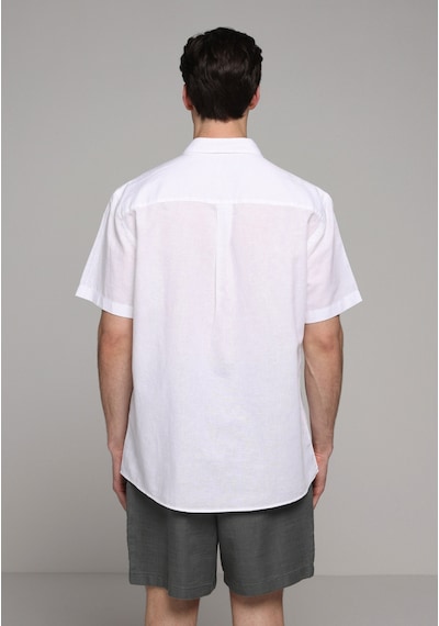Colin's Colins Regular Fit Shirt Neck Düz Erkek Beyaz Uzun Kol Gömlek Cl1080097 Q1.v2 Wht