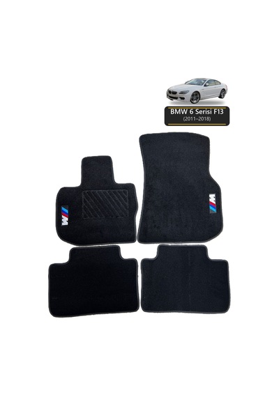 Oto Halı Paspas Bmw 6 Serisi F13 2011-2018 Uyumlu M Performance M Teknik Sport Kaymaz & Şık Tasarım - Tasarım 8