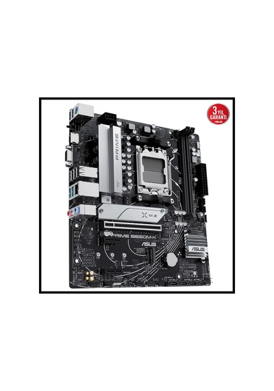 Asus Prıme B650m-k, 2xddr5, 2x M.2, D-sub, Hdmı, Am5 Soket Anakart
