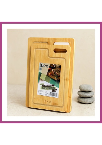 Gees Global Bambu Kesme Panosu 2'li Set 18x28 & 22x32 Cm Gbzs