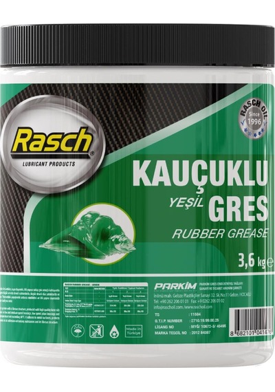 Rasch Kauçuklu Katı Gres Yağı Yeşil 3.6 KG