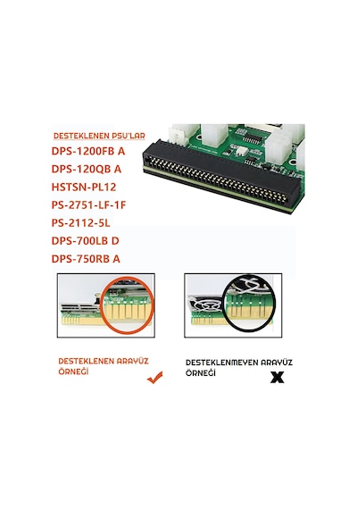 12PIN ATX 6 PIN Breakout Board Adaptörü Güç Kaynağı