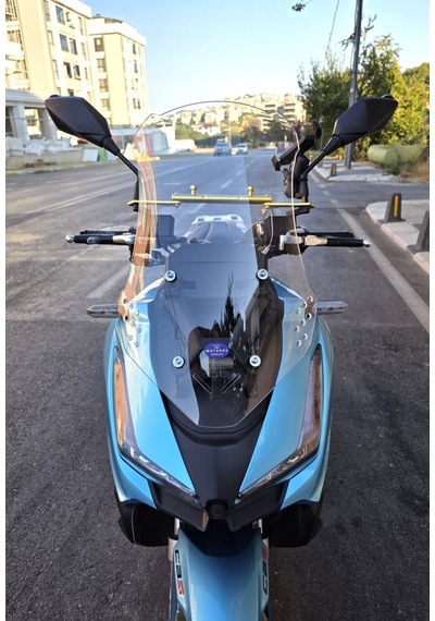 Motocam Apache Ventro 150 Ön Cam 2022-2026 Model 55cm Şeffaf Renkli 4mm Kısa