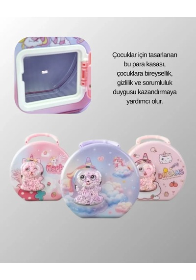 Mini Çocuk Para Kasası Gizli Saklama Ve Birikim Kutusu Diğer