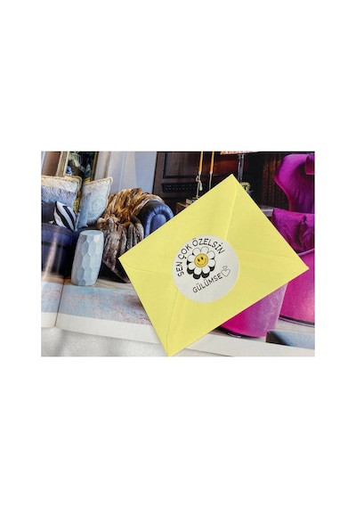 Sen Çok Özelsin Etiketi Renkli Yuvarlak Mat Stıcker 4 Cm 40 Adet Çok Renkli