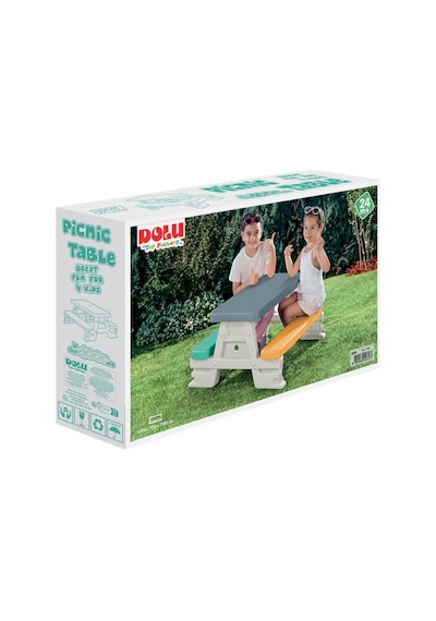 Kaliteli 43 Cm Piknik Masası - 4 Çocuk Oturma Kapasiteli Piknik Masası