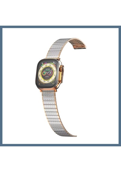 Buradabulabilirsin Watch 38mm Uyumlu Made Metal Kordon - Gümüş-rose Gold Bbz