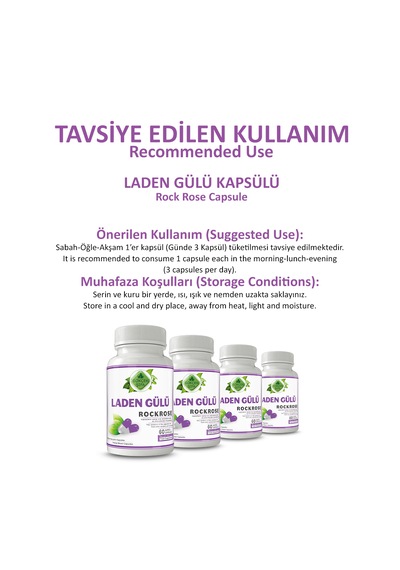 Gökçek Şifa Laden Gülü 60 Kapsül