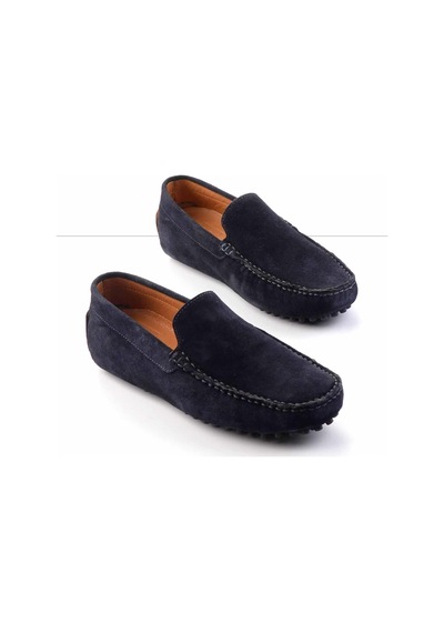 Bambi Lacivert Leather Erkek Loafer Ayakkabı E01350003502 Lacivert