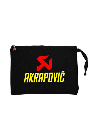 Akrapovic Siyah Clutch Astarlı Cüzdan / El Çantası