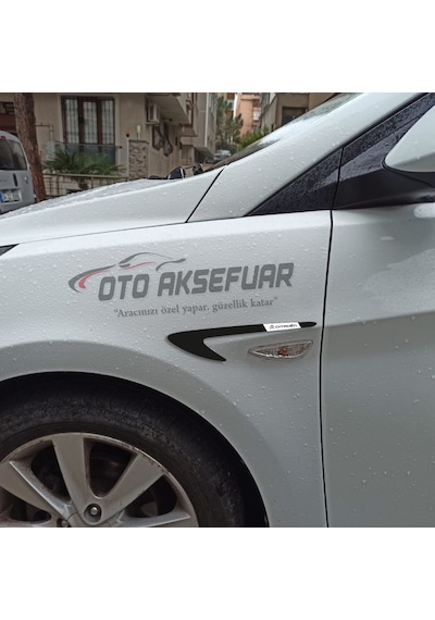 Citroen Logolu Çamurluk Venti Parlak Siyah Piano Black