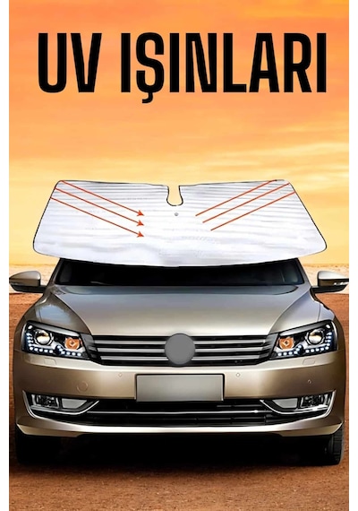 Nm-store Oto Güneşlik Tüm Araç Tiplerine Uygun Isı Önleyici
