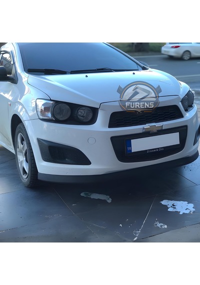 Chevrolet Aveo 2010-2013 Uyumlu H Lip Esnek Ön Lip 2 Parça Karlık Ön Ek Tampon Altı Dill