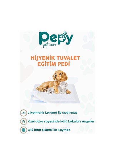 60x90 Hijyenik Tuvalet Eğitim Pedi 30'lu 4 Paket 120 Adet