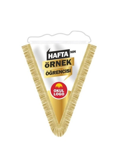Haftanın Örnek Öğrencisi Püsküllü Flama 25x35 cm