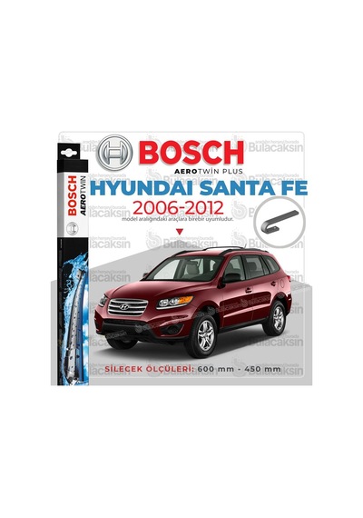 Hyundai Santa Fe Muz Silecek Takımı 2006-2012 Bosch Aerotwin N11.5222