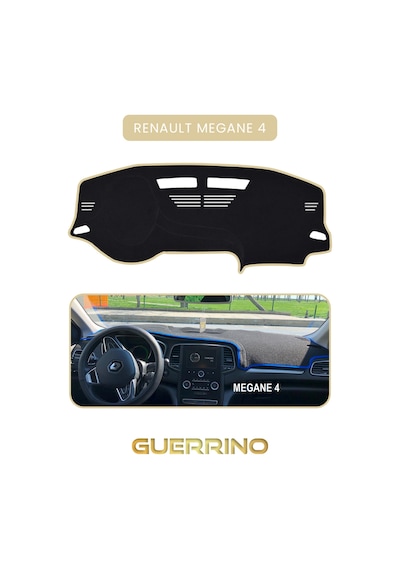 Renault Megane 4 Torpido Koruma Halısı Bej Kenar