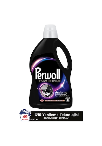 Perwoll Hassas Bakım Sıvı Çamaşır Deterjanı Siyahlar Ve Koyu Renk 2950 ML