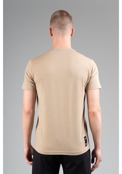 Maraton Regular Erkek Bisiklet Yaka Açık Vizon T-shirt Vizon