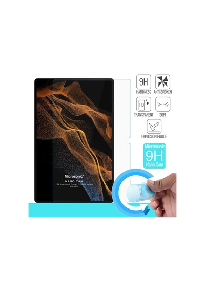 Microsonic Samsung Galaxy Uyumlu Tab S10 Ultra X920 Nano Glass Cam Ekran Koruyucu