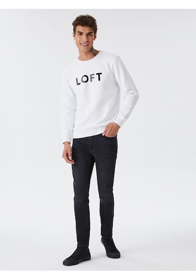 LOFT Regular Fit Erkek Sweatshirt Lf2028819 Q1.v1 Beyaz