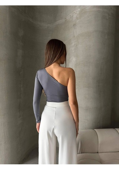 Kadın Antrasit Çıtçıtlı Body