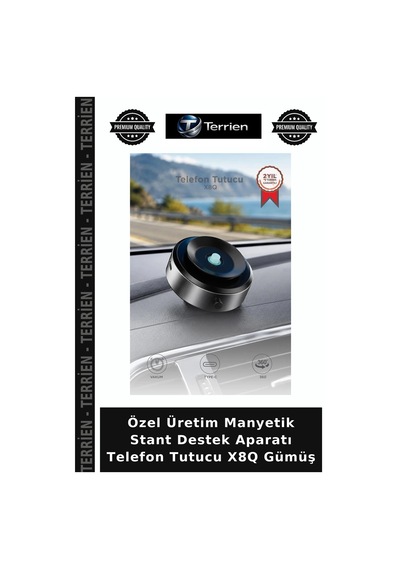Özel Üretim Manyetik Stant Destek Aparatı Telefon Tutucu X8q Gümüş