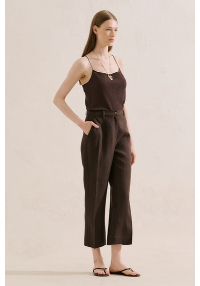 Manuka Keten Klasik Pantolon Acıkahve Ss26pnt00035-23.6552