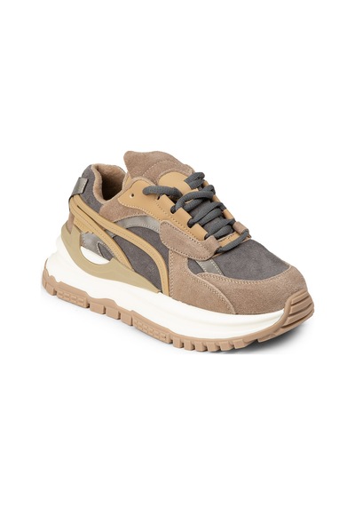 Deery Kadın Hakiki Süet Vizon Renk Sneaker Ayakkabı - 25331zvznc01 Vizon
