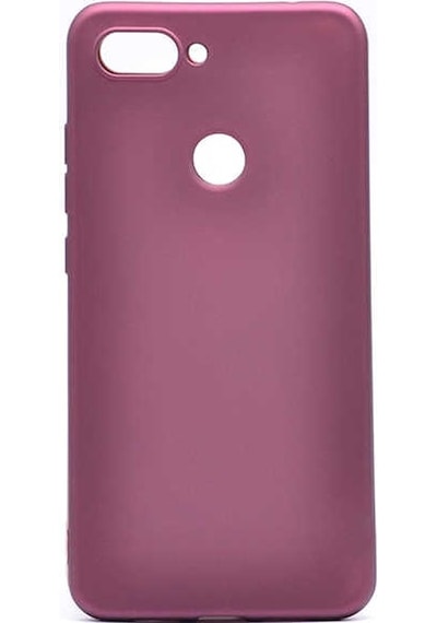 Noktaks - Xiaomi Uyumlu Xiaomi Mi 8 Lite - Kılıf Mat Renkli Esnek Premier Silikon Kapak - Saks Mavi