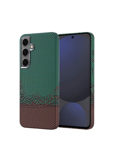 Galaxy Uyumlu S24 Fe Kılıf Ultra İnce Magsafe Karbon Fiber Görünümlü İnce Hafif Pazarplus Siyah