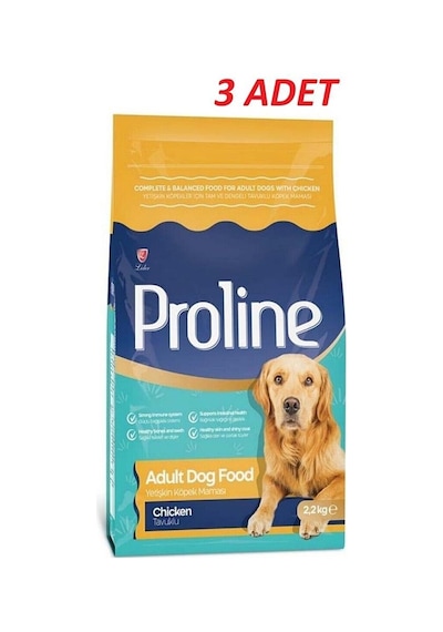 Pro Line Tavuklu Yetişkin Köpek Maması 2,2 Kg 3 Adet