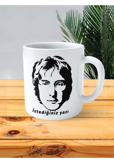 John Lennon Baskılı Kupa Bardak Kişiye Özel Model 2 Çok Renkli