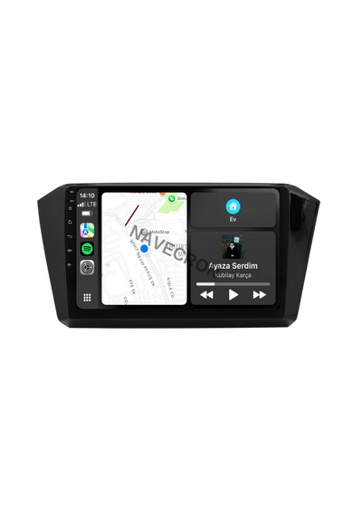 Volkswagen Passat B8 2015+ 10" Uyumlu Androıd Multimedya Gerçek 2/32 Kablosuz Carplay Geri Görüş Kameralı 10"