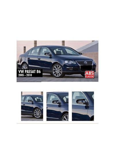 Volkswagen Passat B6 Batman Yarasa Ayna Kapağı Piano Black / 2005-2010