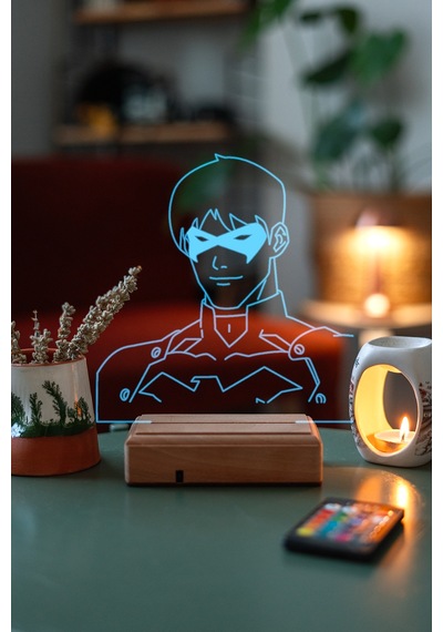 Batman Dc Nightwing 16 Renk Kumandalı 3d Gece Lambası