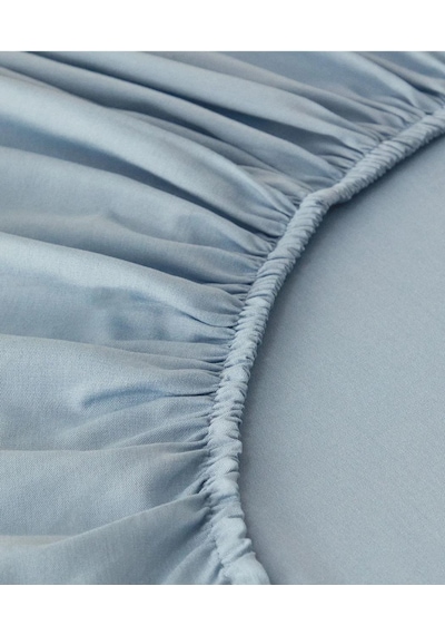 Gercella 180x200+30 Çift Kişilik Lastikli Çarşaf Mavi