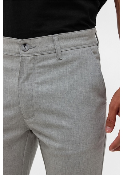Süvari Gri Slim Desenli Pantolon