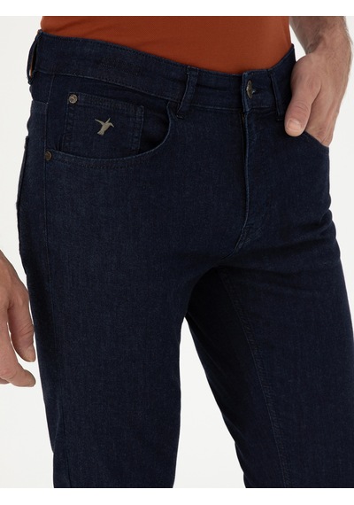 Cacharel Lacivert Slim Fit Pamuk Karışımlı Jean Pantolon