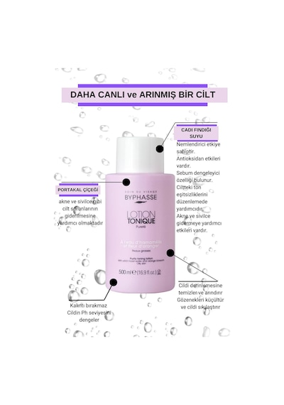 Byphasse Karma ve Yağlı Ciltler için Arındırıcı Tonik 500 ML