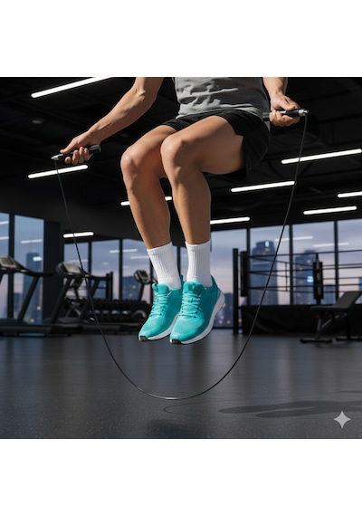 3m Crossfit Ayarlanabilir Alüminyum Saplı Atlama İpi - Fitness- Rope - Jump - Egzersiz - Spor