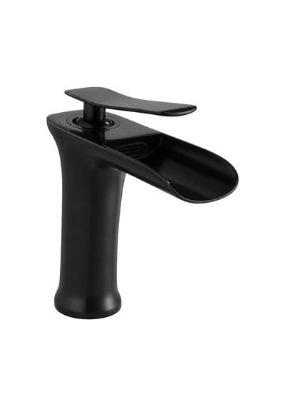 Edge Kısa Lavabo Bataryası Mat Sıyah Siyah
