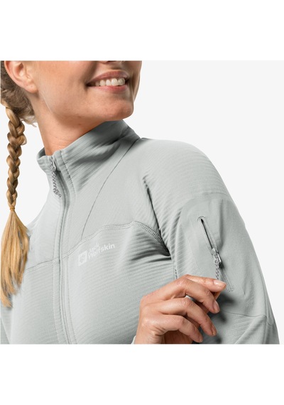 Jack Wolfskin Prelight Fz Kadın Gri Eşofman Üstü - 1710981