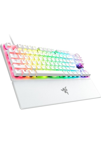 Razer Rz03-04981700-r3m1 Huntsman V3 Pro Tkl Beyaz Rgb Analog Optical Switch Kablolu Mekanik Oyuncu Klavyesi