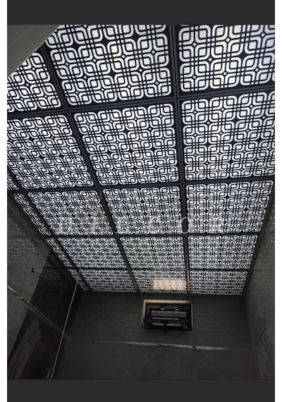 Diecor Led Döşenebilir Asma Tavan Uyumlu 60x60 Tavan Paneli Siyah 60 X 60 Model:xa293